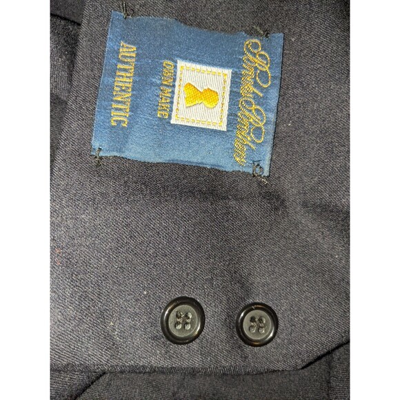 NOS Vintage 43R BROOKS BROTHERS Blue Flannel Wool Blazer Sport Coat Jacket - Picture 4 of 6